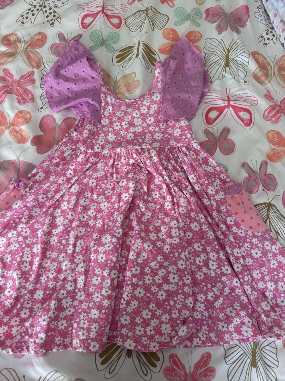 Wildflowers Floral Puff-Sleeve Dress